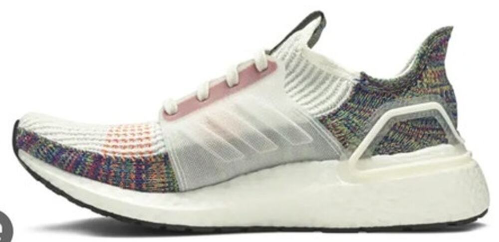 Adidas Mens Ultraboost 19 Pride EF3675 White Running Shoes Size 10
